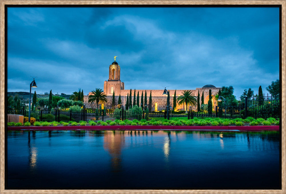 Newport Beach Temple - After Morning Rain Storm by Scott Jarvie