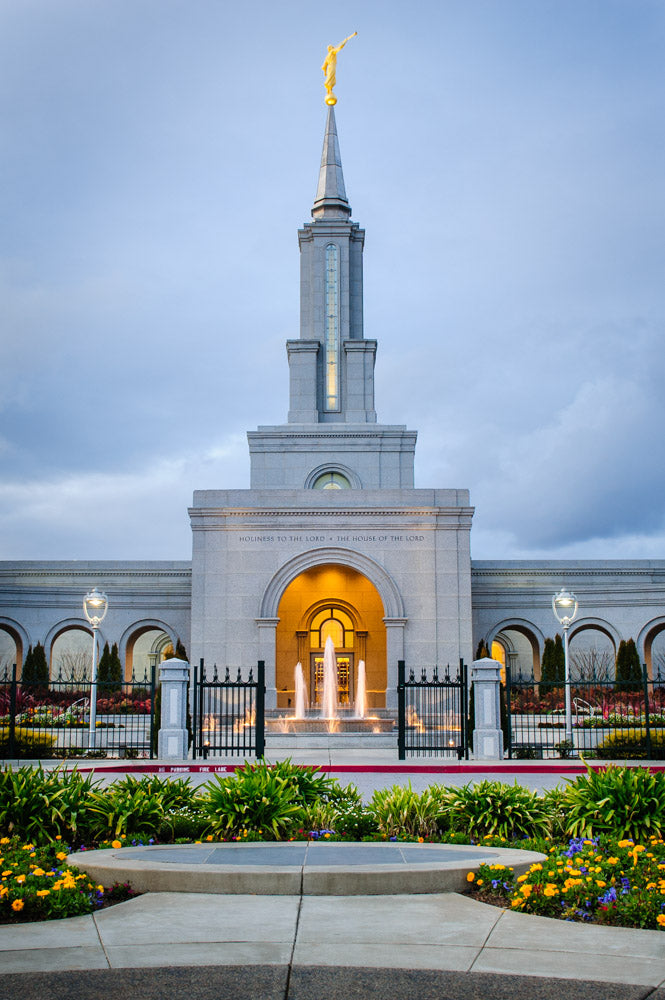 Sacramento Temple - Front Vertical by Scott Jarvie