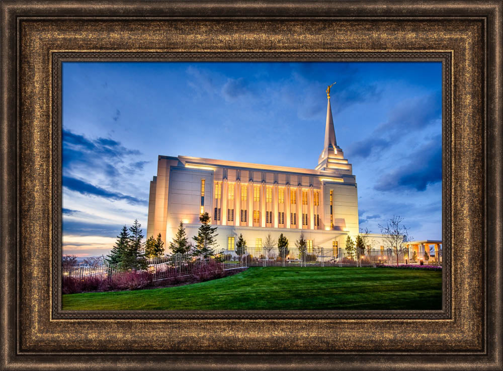 Rexburg Temple - Twilight from the Side by Scott Jarvie