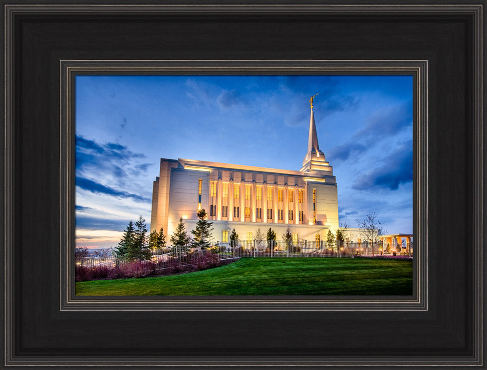 Rexburg Temple - Twilight from the Side by Scott Jarvie