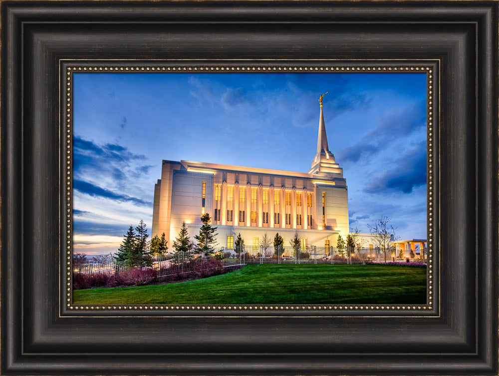 Rexburg Temple - Twilight from the Side by Scott Jarvie