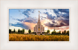 Rexburg Temple - Fiery Sunset by Scott Jarvie