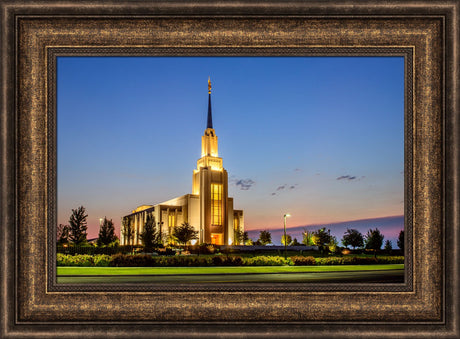 Twin Falls Temple - Horizontal by Scott Jarvie