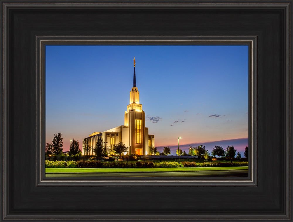 Twin Falls Temple - Horizontal by Scott Jarvie