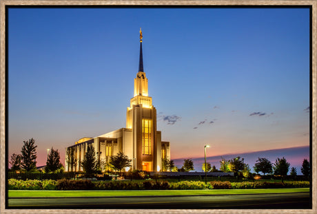 Twin Falls Temple - Horizontal by Scott Jarvie