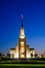 Twin Falls Temple - Twilight by Scott Jarvie