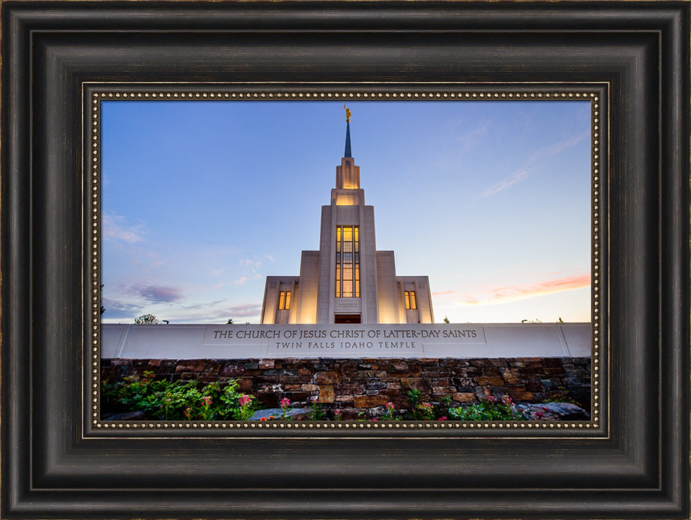 Twin Falls Temple - Garden Sign by Scott Jarvie