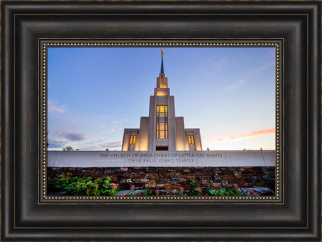 Twin Falls Temple - Garden Sign by Scott Jarvie