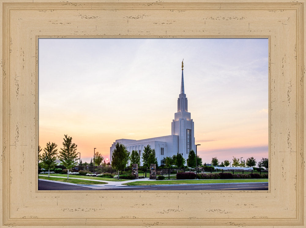 Twin Falls Temple - Sunset by Scott Jarvie