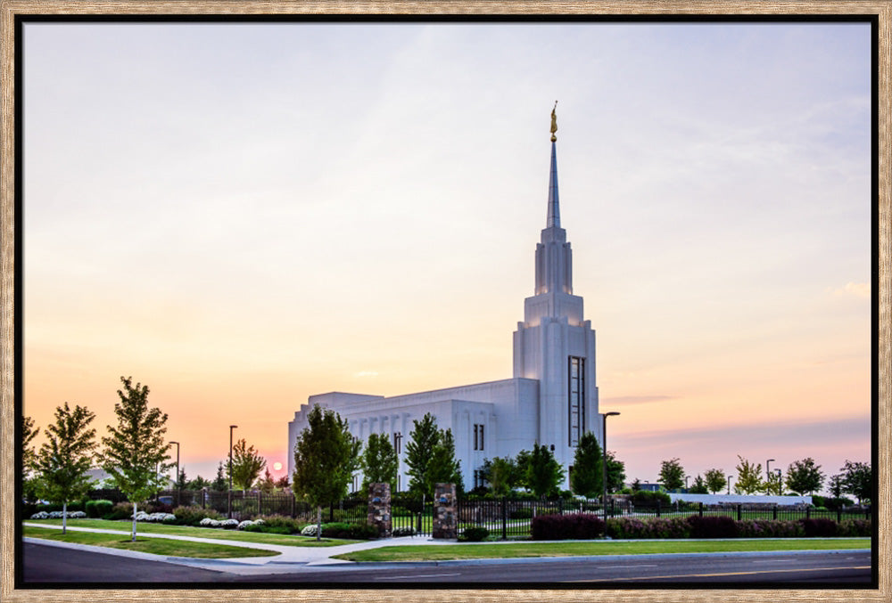 Twin Falls Temple - Sunset by Scott Jarvie