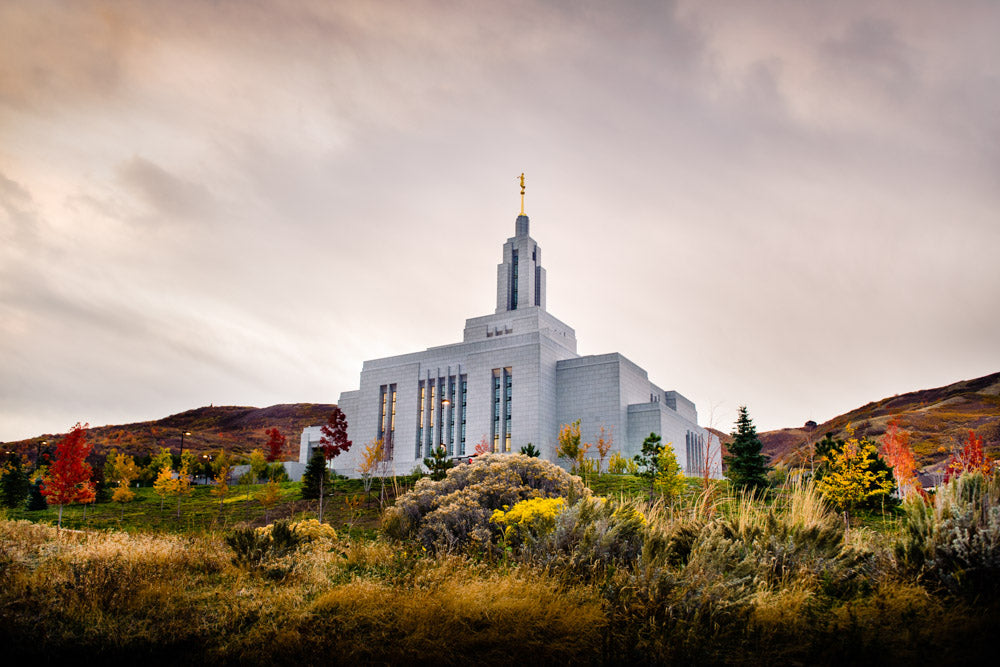 Draper Temple - Fall Hill by Scott Jarvie