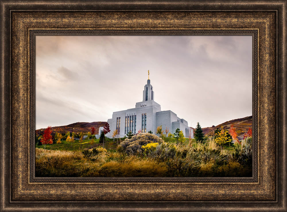 Draper Temple - Fall Hill by Scott Jarvie