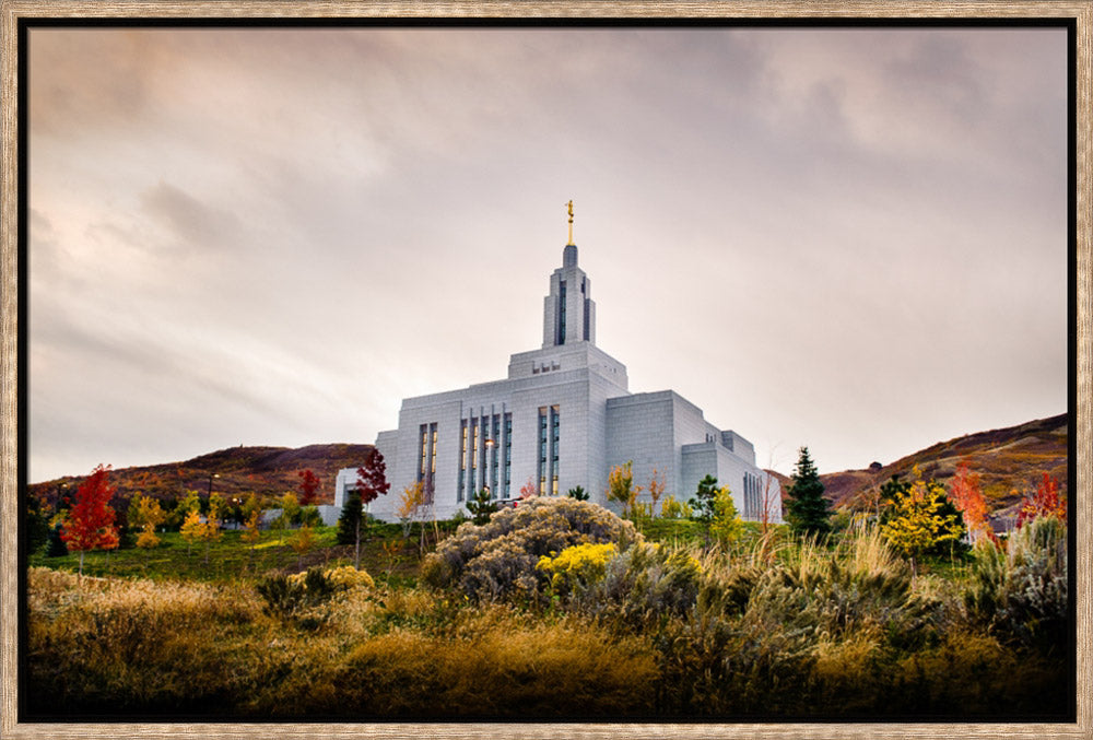 Draper Temple - Fall Hill by Scott Jarvie