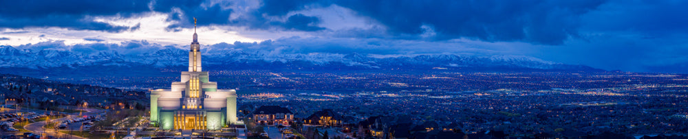 Draper Temple - Above the Fray Panorama by Scott Jarvie