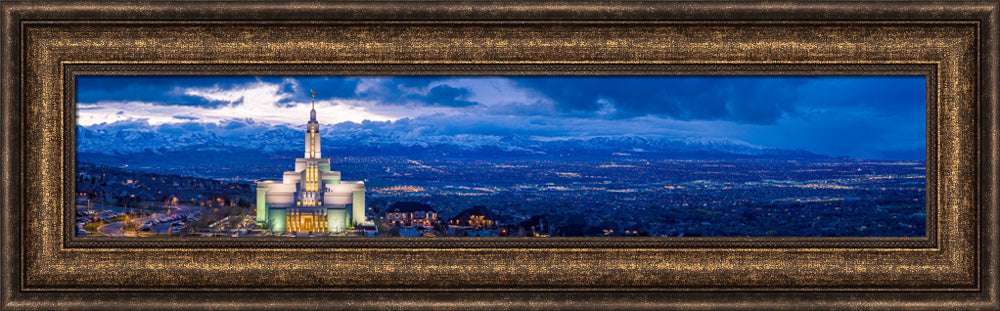 Draper Temple - Above the Fray Panorama by Scott Jarvie