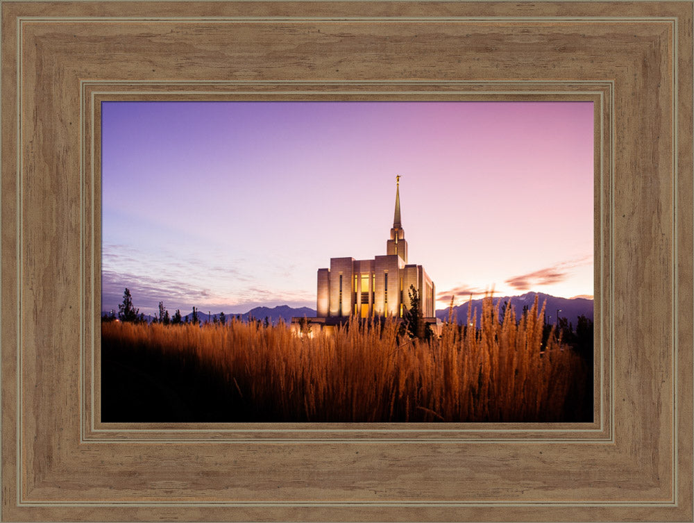 Oquirrh Mountain Temple - Morning Twilight by Scott Jarvie