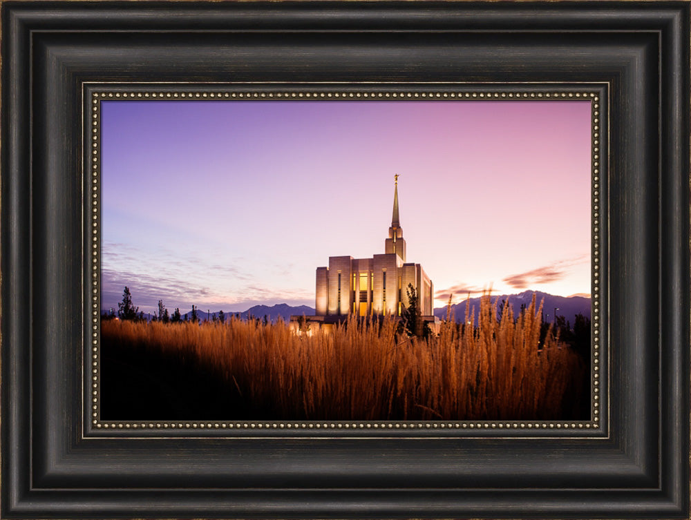 Oquirrh Mountain Temple - Morning Twilight by Scott Jarvie