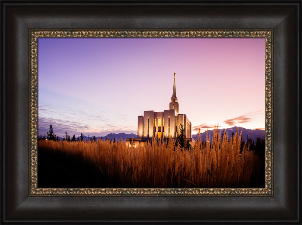 Oquirrh Mountain Temple - Morning Twilight by Scott Jarvie