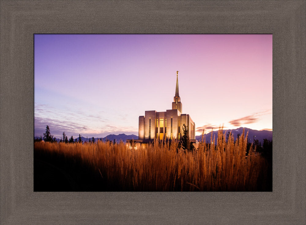 Oquirrh Mountain Temple - Morning Twilight by Scott Jarvie