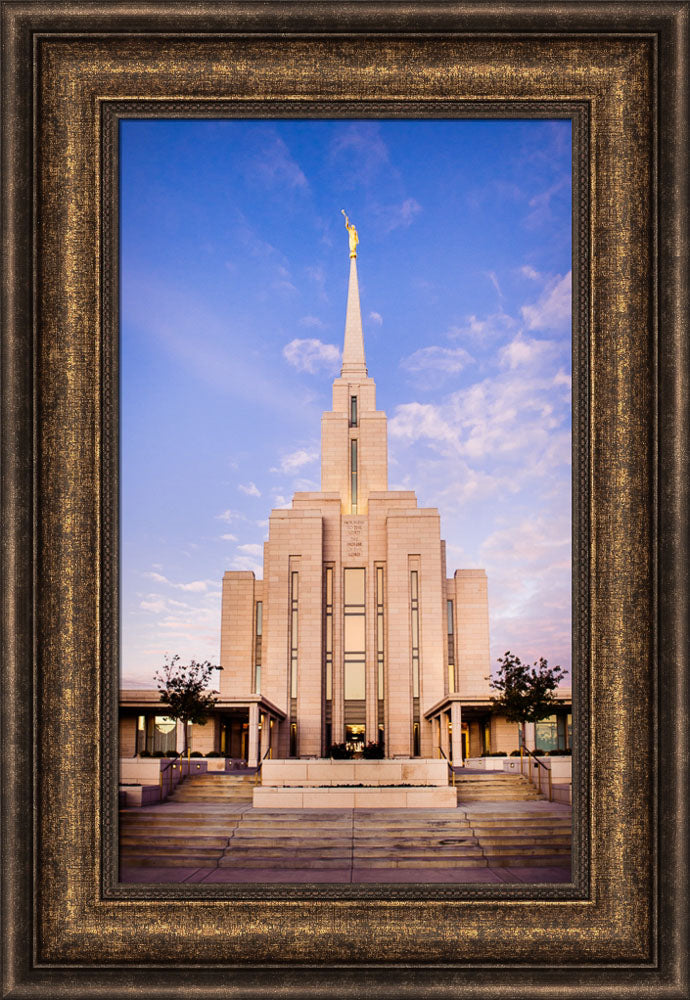 Oquirrh Mountain Temple - Steps to the Temple by Scott Jarvie