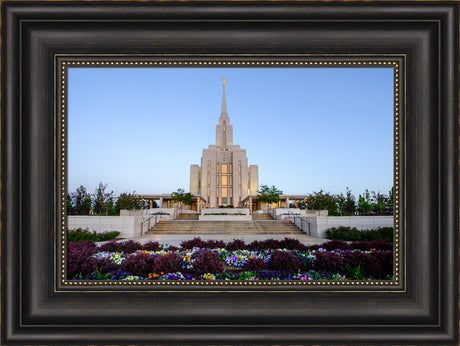 Oquirrh Mountain Temple - Garden Steps by Scott Jarvie