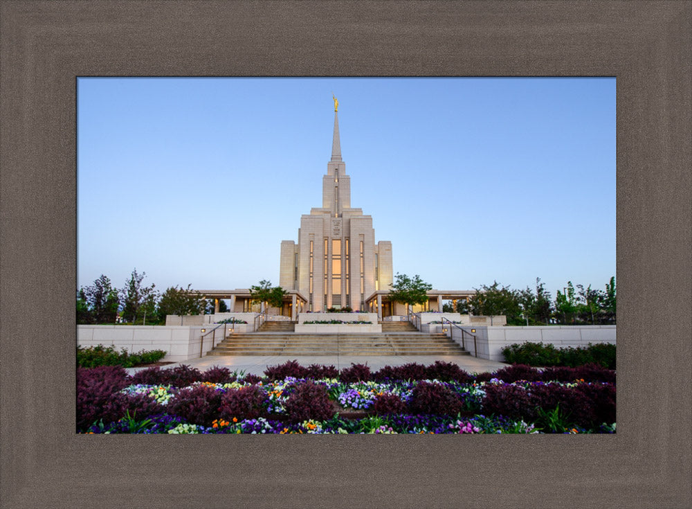 Oquirrh Mountain Temple - Garden Steps by Scott Jarvie