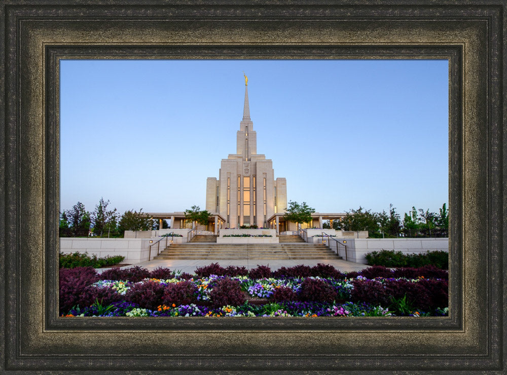 Oquirrh Mountain Temple - Garden Steps by Scott Jarvie