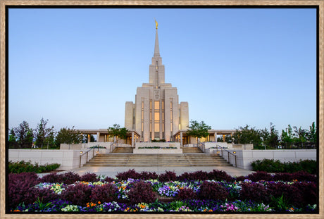 Oquirrh Mountain Temple - Garden Steps by Scott Jarvie