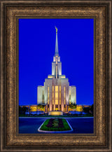 Oquirrh Mountain Temple - From the Front by Scott Jarvie