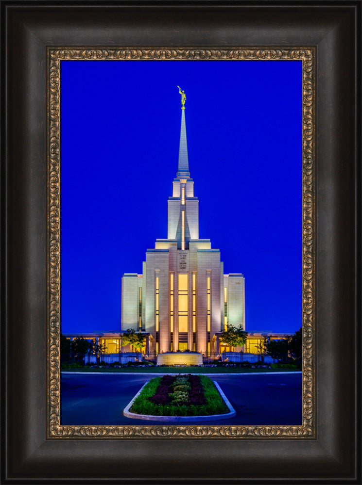 Oquirrh Mountain Temple - From the Front by Scott Jarvie