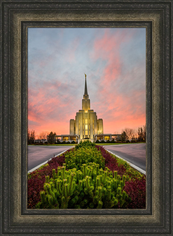 Oquirrh Mountain Temple - Garden Symmetry by Scott Jarvie