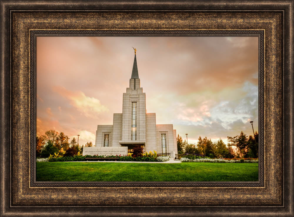 Vancouver Temple - Sunset by Scott Jarvie