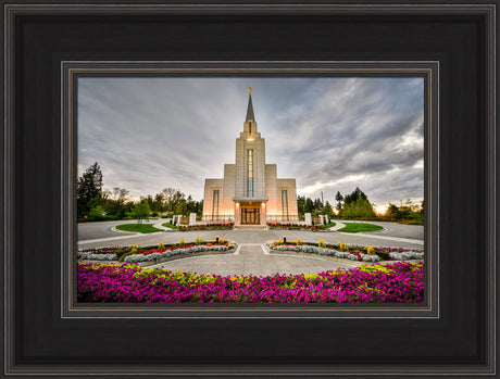 Vancouver Temple - Flowered Path by Scott Jarvie