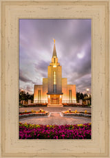 Vancouver Temple - Twilight Vertical by Scott Jarvie