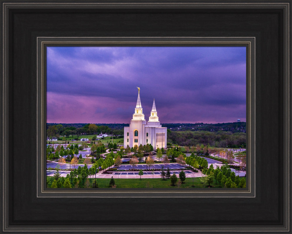 Kansas City Temple - Purple Skies by Scott Jarvie