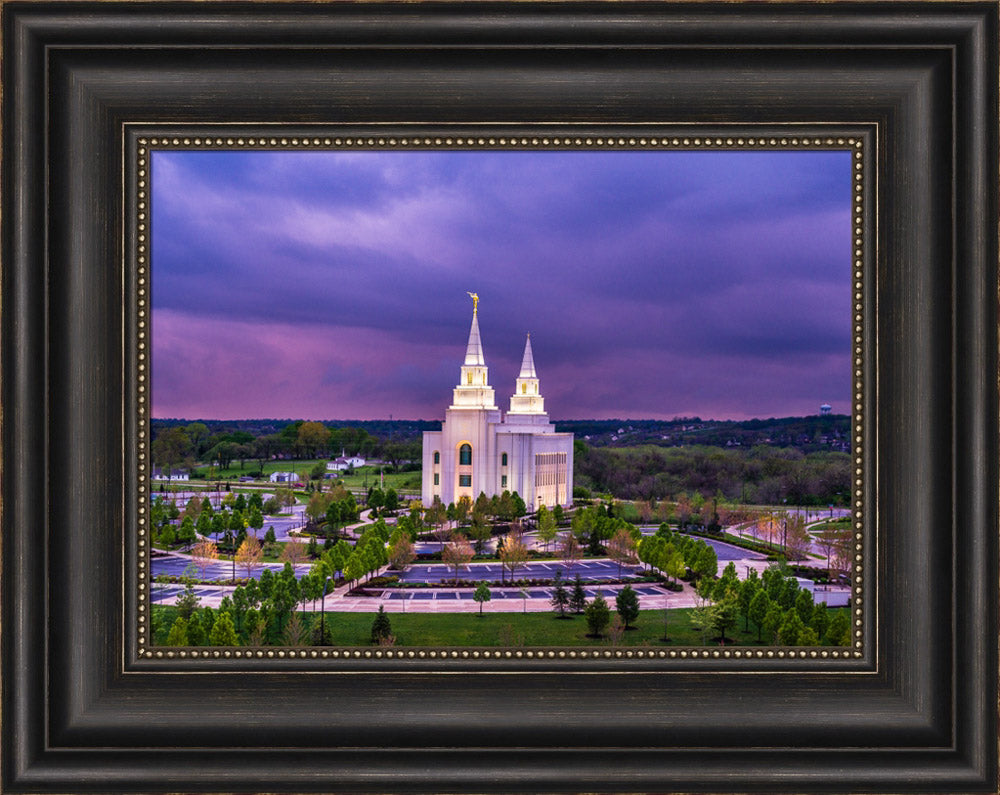 Kansas City Temple - Purple Skies by Scott Jarvie