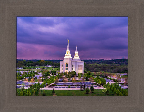 Kansas City Temple - Purple Skies by Scott Jarvie