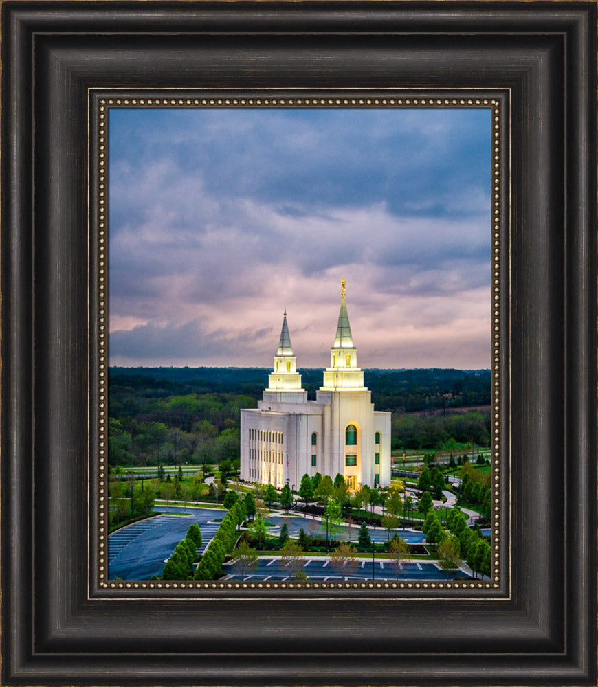 Kansas City Temple - Spring Storms by Scott Jarvie | Altus Fine Art