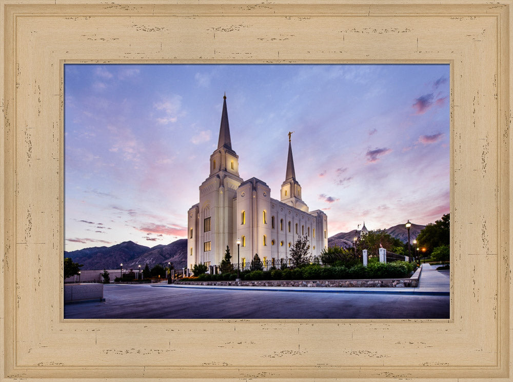 Brigham City Temple - Morning Rays by Scott Jarvie