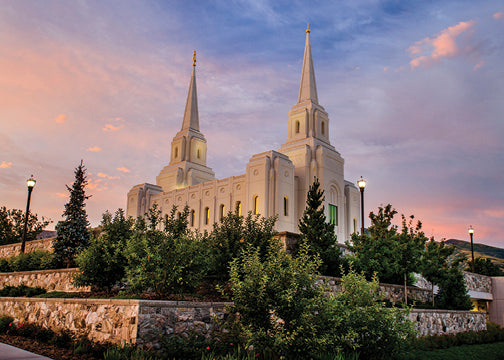 Brigham City Temple - Garden View 5x7 print