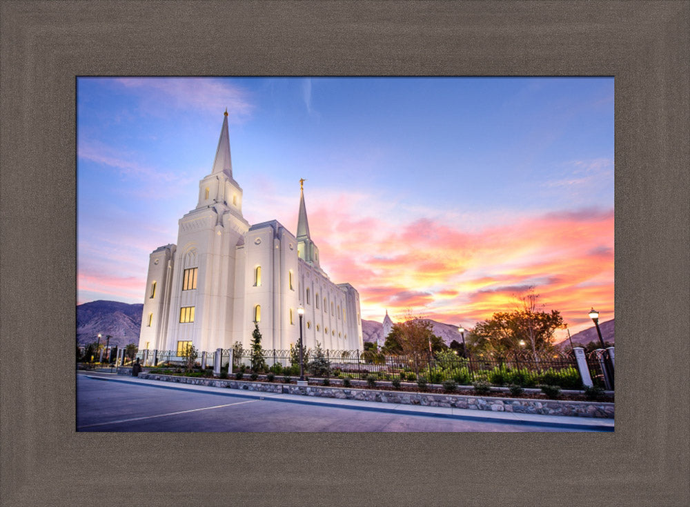 Brigham City Temple - Cloudy Sunrise by Scott Jarvie