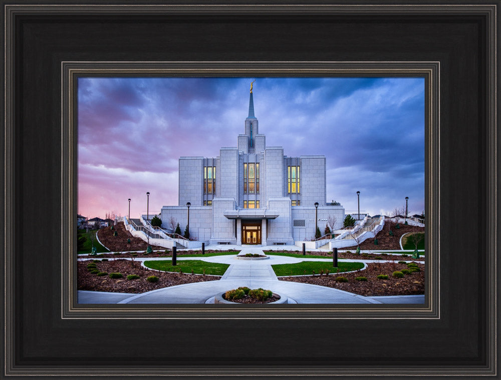 Calgary Temple - Purple Twilight by Scott Jarvie