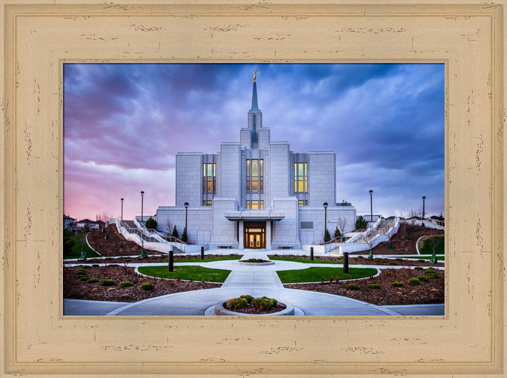 Calgary Temple - Purple Twilight by Scott Jarvie