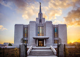 Calgary Temple - Gold Sunbursts 5x7 print