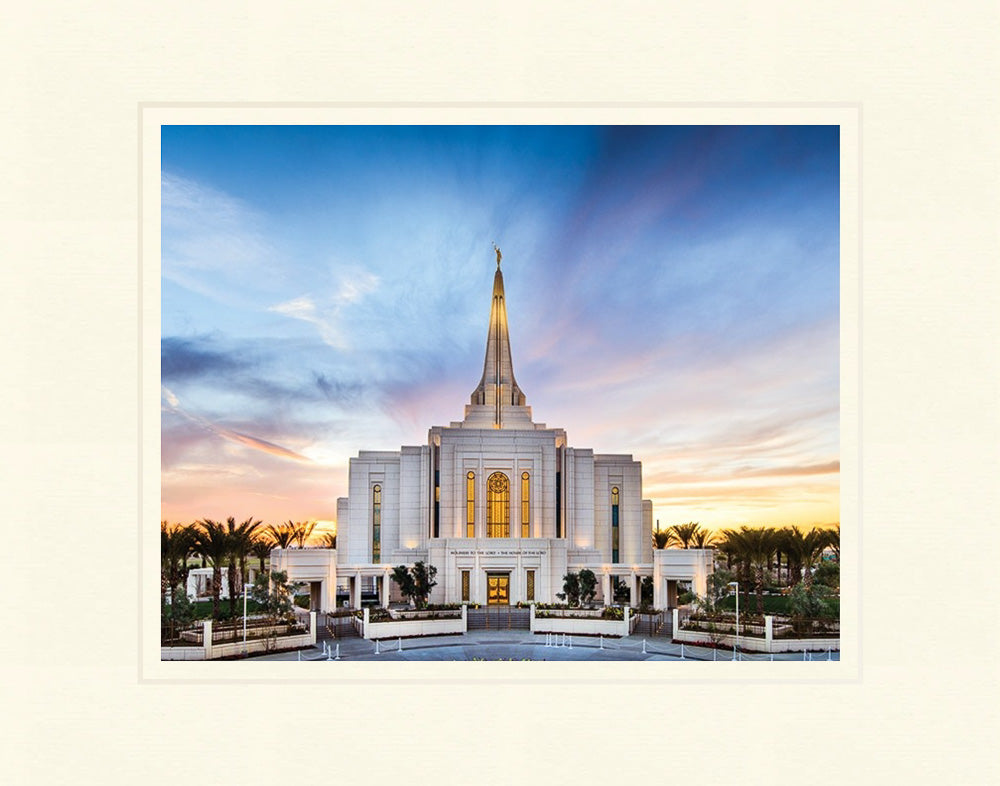 Gilbert Temple - Bright Sunset by Scott Jarvie