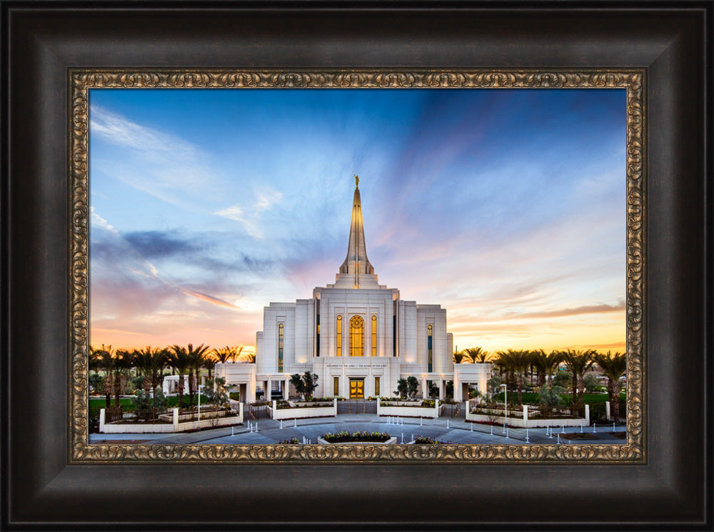 Gilbert Temple - Bright Sunset by Scott Jarvie | Altus Fine Art