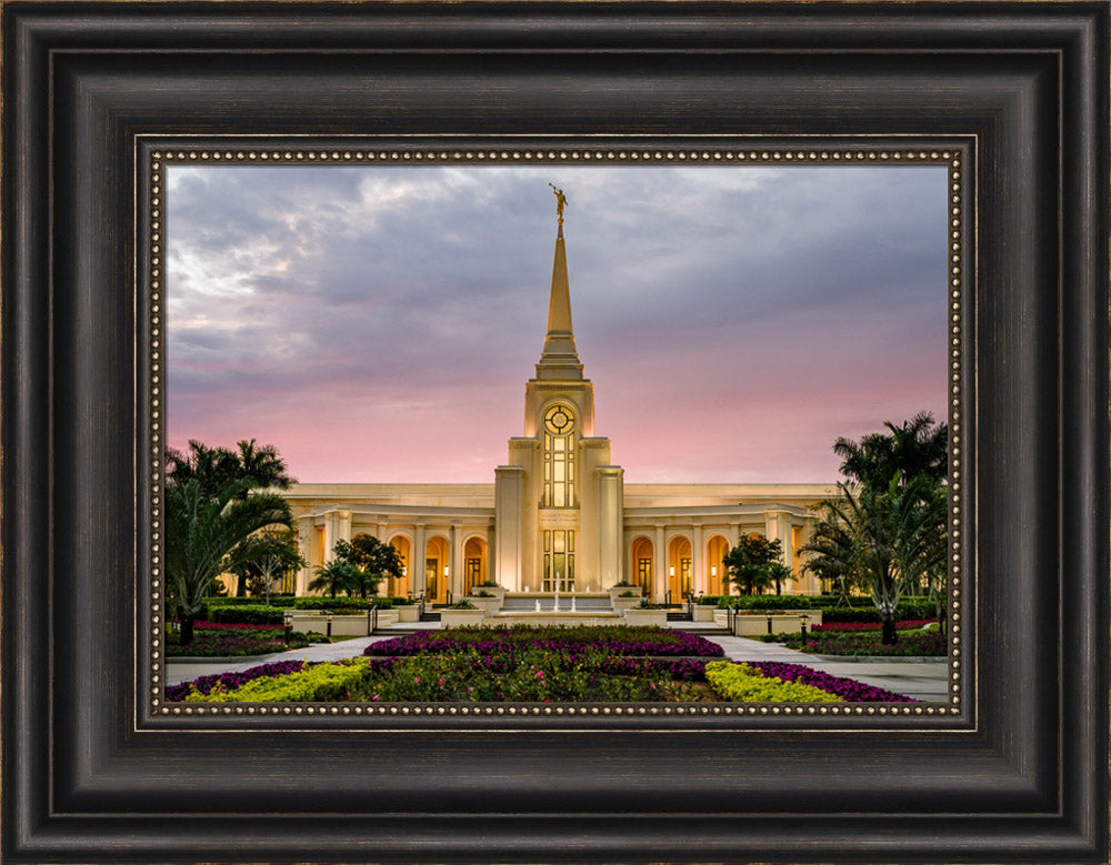 Fort Lauderdale Temple - Red Skies by Scott Jarvie