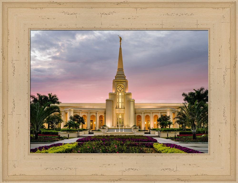 Fort Lauderdale Temple - Red Skies by Scott Jarvie