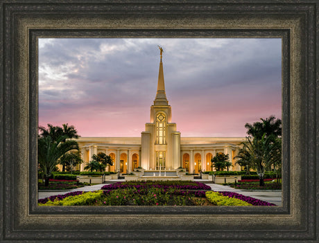 Fort Lauderdale Temple - Red Skies by Scott Jarvie