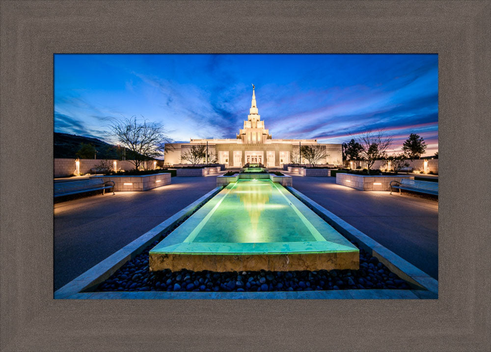 Phoenix Temple - Reflection Pool by Scott Jarvie